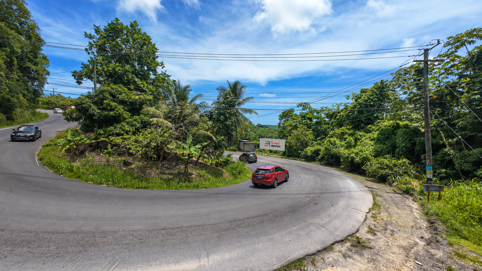 Mon Repos billboard advertising location in Saint Lucia